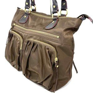 MZ Wallace Cross Body Bag, Brown Nylon